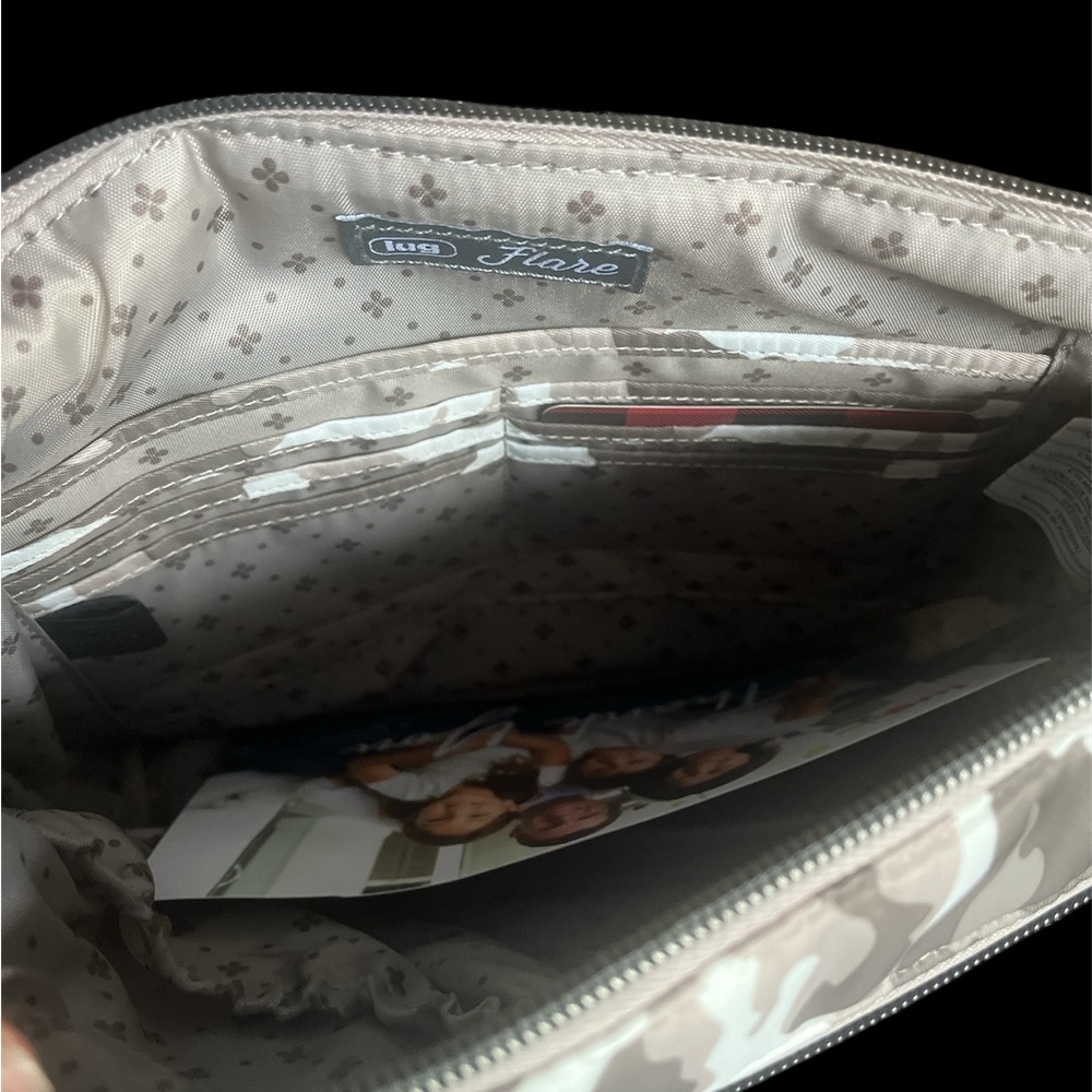 NWT LUG Flare Crossbody Bag Camo Taupe - Picture 3 of 5